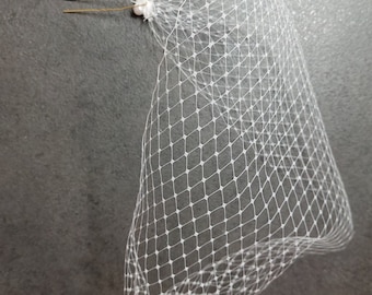 Bridal's French Netting Birdcage / Bandeau Veil