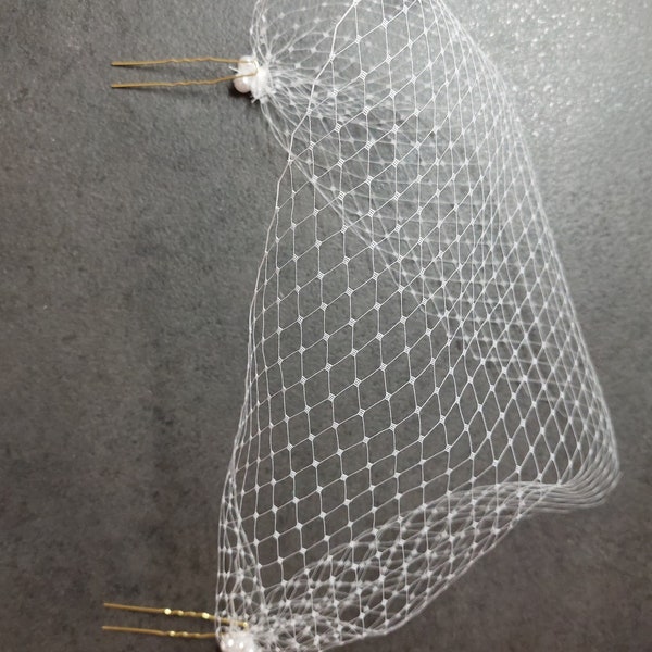 Bridal's French Netting Birdcage / Bandeau Veil