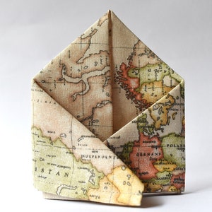 Pañuelo de bolsillo con mapa del mundo, boda de destino, boda de viaje, regalo con temática de viaje, mapa del mundo, regalo para hombre, idea de regalo de piloto, boda en la playa