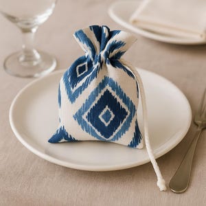 Sacchetti regalo bianchi e blu per matrimonio greco / Sacchetti regalo per matrimonio estivo / Sacchetti regalo per matrimonio / Regali per gli ospiti per il battesimo ortodosso