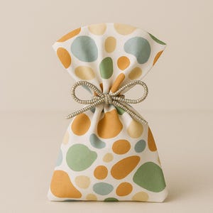 Mosaic Wedding Favor Bags - Neutral Summer Gift Bags - Coastal Bridal Shower - Rustic Party Favor Bags