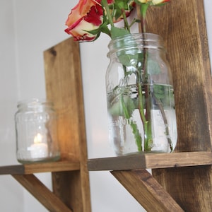 Rustic candle holders, Rustic plant holders, Rustic flower holders, plant stand, wooden candle stand, Rustic wooden shelves, Wooden shelf