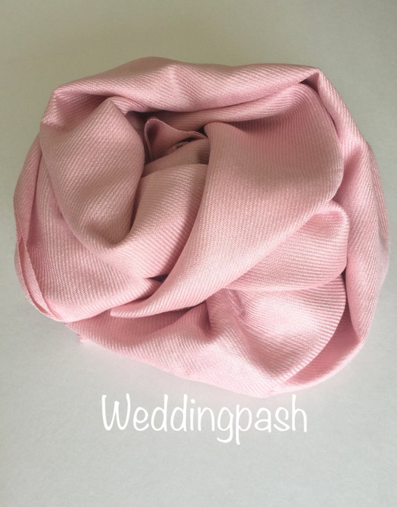 blush pink wedding pashmina