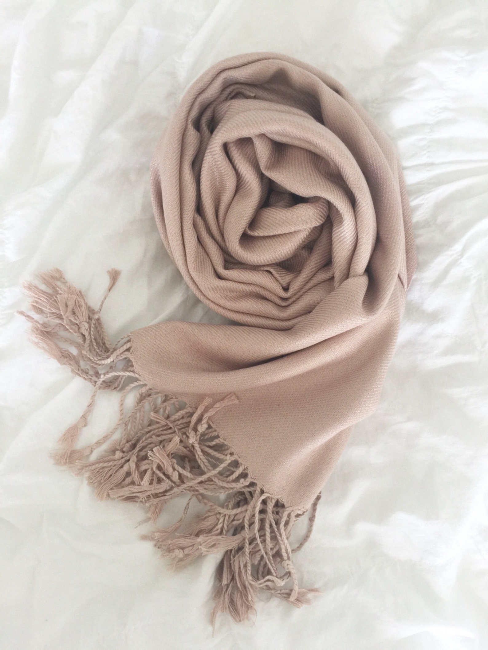 NUDE Wedding Pashmina. Bridesmaid wraps. Scarf Etsy