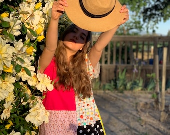 Handmade patchwork babydoll dress