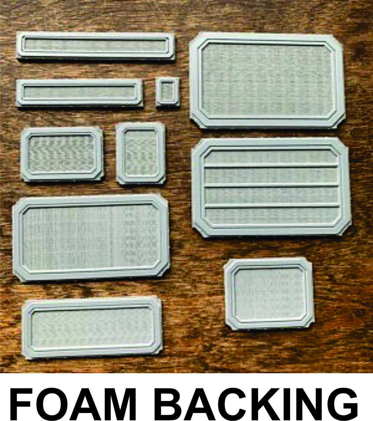 Vintage Foam Backed Unmounted Dennison Style Label Personalized Stamp…