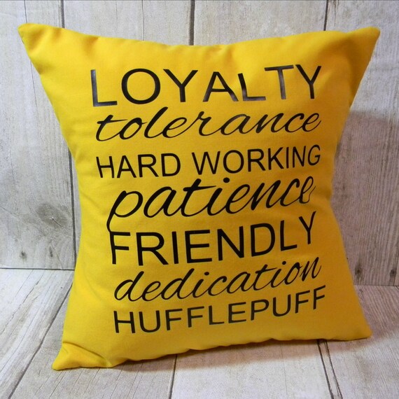 Hufflepuff Small Pillow | Etsy Hufflepuff pillow | Etsy