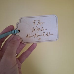 Personalised Woden Gift Tag Style 1 image 7