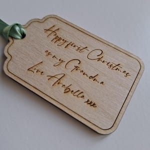 Personalised Woden Gift Tag Style 1 image 11