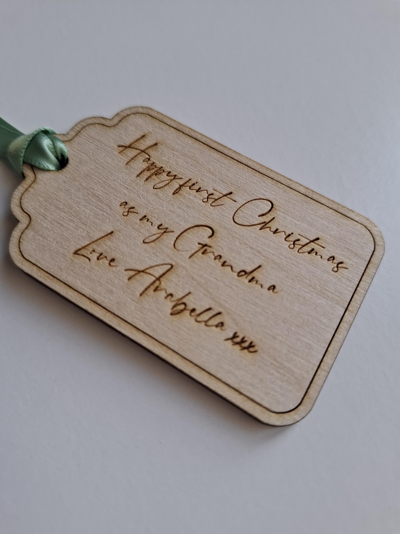 Personalised Woden Gift Tag Style 1 image 11