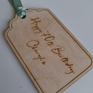 Personalised Woden Gift Tag Style 1 image 8