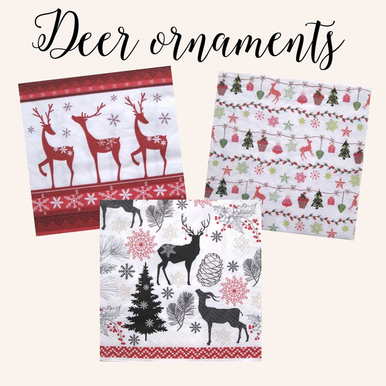 20 Paper Party Napkins Stag Head Brown Pack Of 20 3 Ply Tissue Serviettes