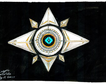 PRINT: "Ghost"  Sagira fan art from Destiny 2