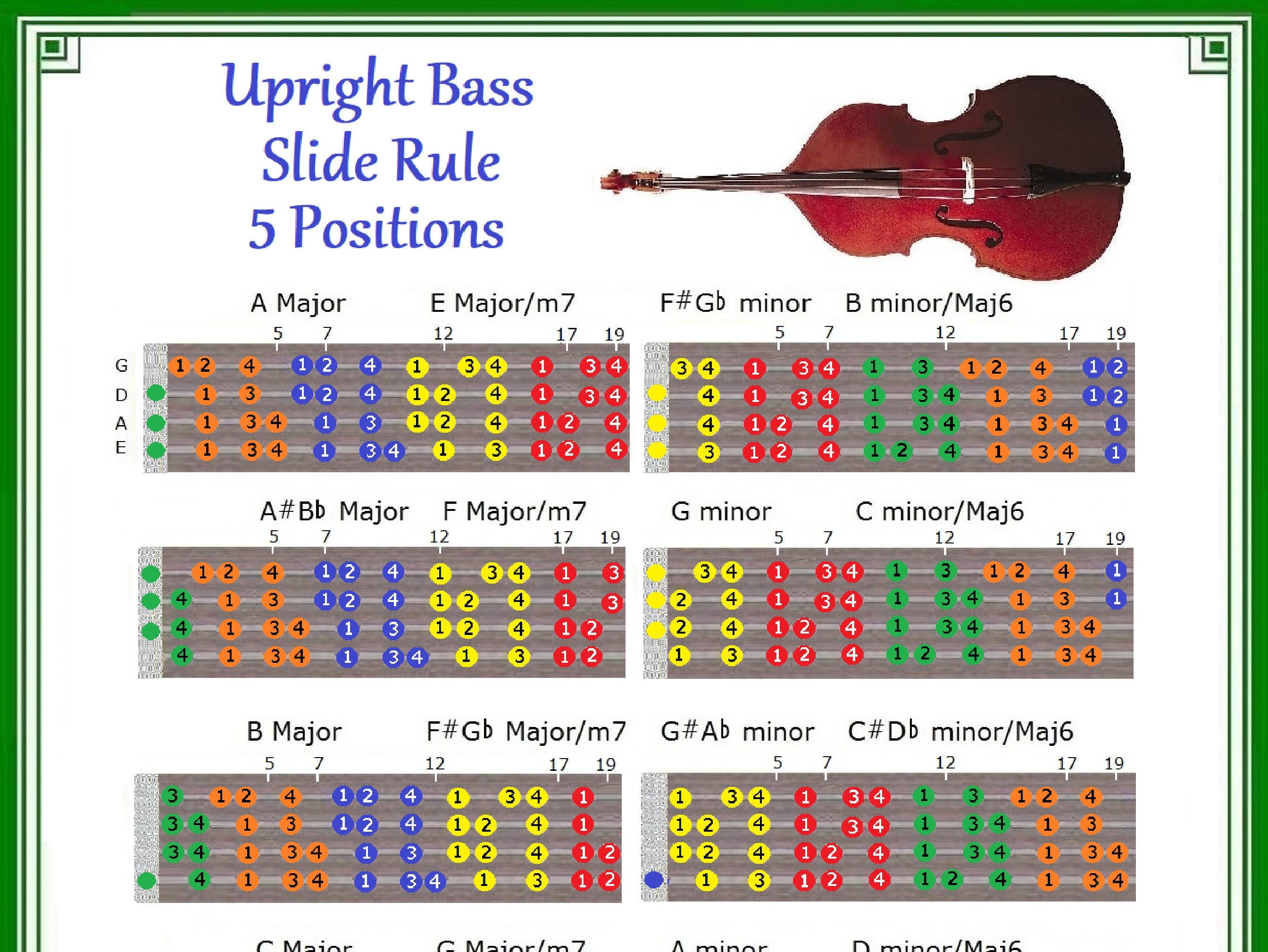 Poster Upright Bass Wall Chart For Double Bass Uprigh vrogue.co