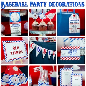 Baseball Party Decorations Baseball Birthday Party - Etsy