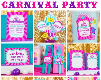 Pink Carnival Theme Party Etsy