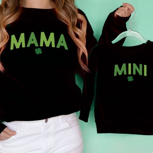 Mama Mini SVG St Patrick's Mama Mini Text SVG Mama Mini Cut File para Cricut ou Silhouette Cute St Patrick's Day svg St Patrick Mama Mini svg