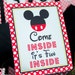 Come Inside It's Fun Inside Sign - Instant Download Mickey Mouse Party ...