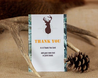 Hunting Thank You Card - Hunting Party Thank You Card - Printable Hunting Thank You Card - Hunting Thanks You by Printable Studio