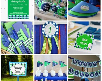 Golf Birthday Party Etsy
