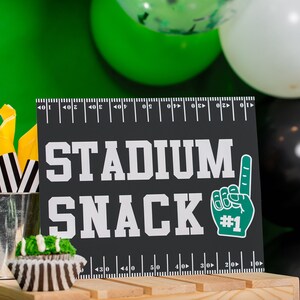 Football Party Signs Instant Download Football Birthday Party Signs Set of Football Signs Printable Football Signs by Printable Studio image 6