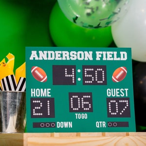 Football Party Signs Instant Download Football Birthday Party Signs Set of Football Signs Printable Football Signs by Printable Studio image 2