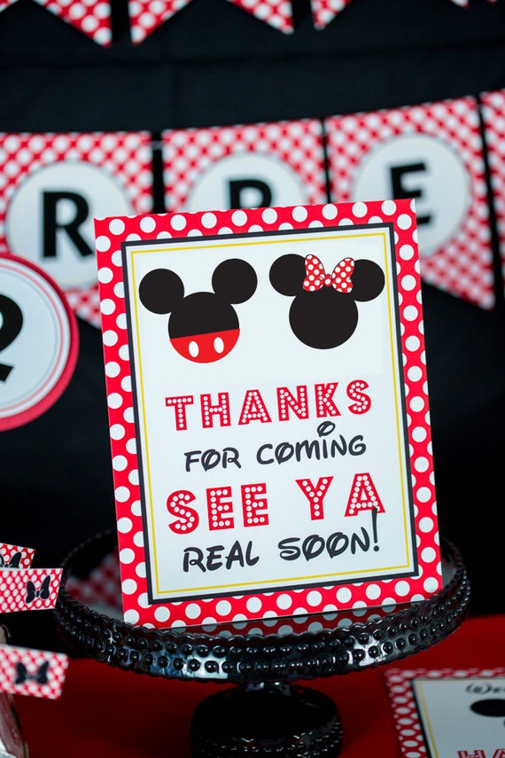 ミッキー&ミニー様♡ありがとうございます♡ ミッキーとミニーマウスの「来てくれてありがとう。またすぐ会