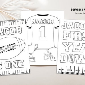 Editable Football Party Coloring Pages Football Activity Pages Football ...