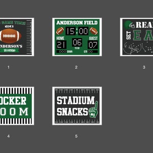 Football Party Signs Instant Download Football Birthday Party Signs Set of Football Signs Printable Football Signs by Printable Studio image 7