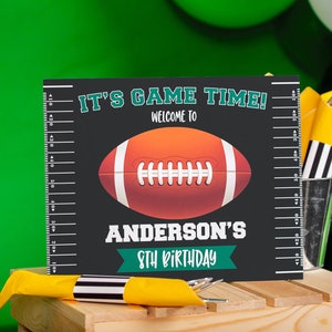 Football Party Signs Instant Download Football Birthday Party Signs Set of Football Signs Printable Football Signs by Printable Studio image 3