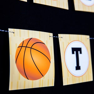 Basketball Birthday Banner Instant Download Basketball Happy Birthday ...