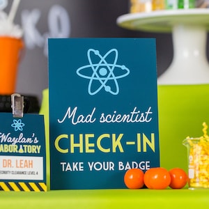 Scientist Badge Science Party ID Badge Laboratory ID Badge Printable ...