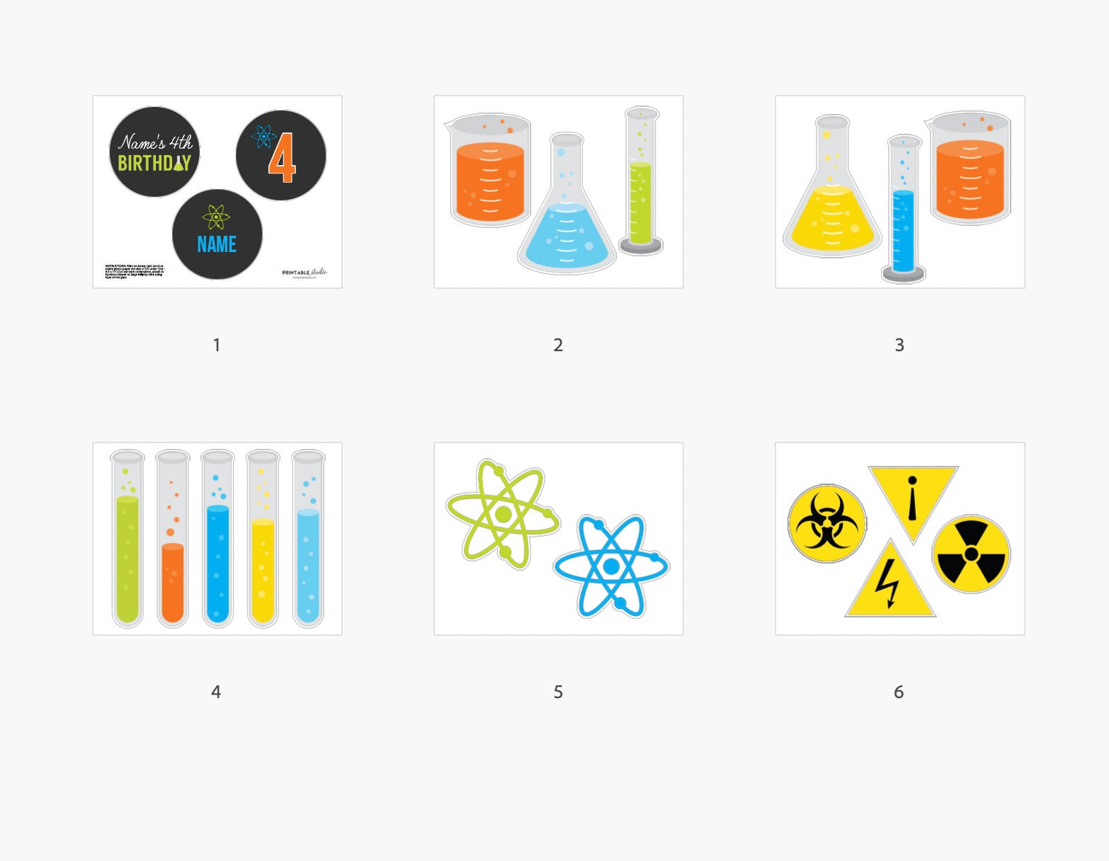171 Pcs Science Party Supplies - Décoration Fête Anniversaire Scientifique Pour 20 Invités - Thème Laboratoire Fou