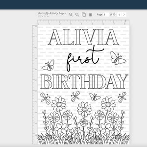 Butterfly Coloring Pages, Butterfly Activity Pages, Butterfly Birthday ...