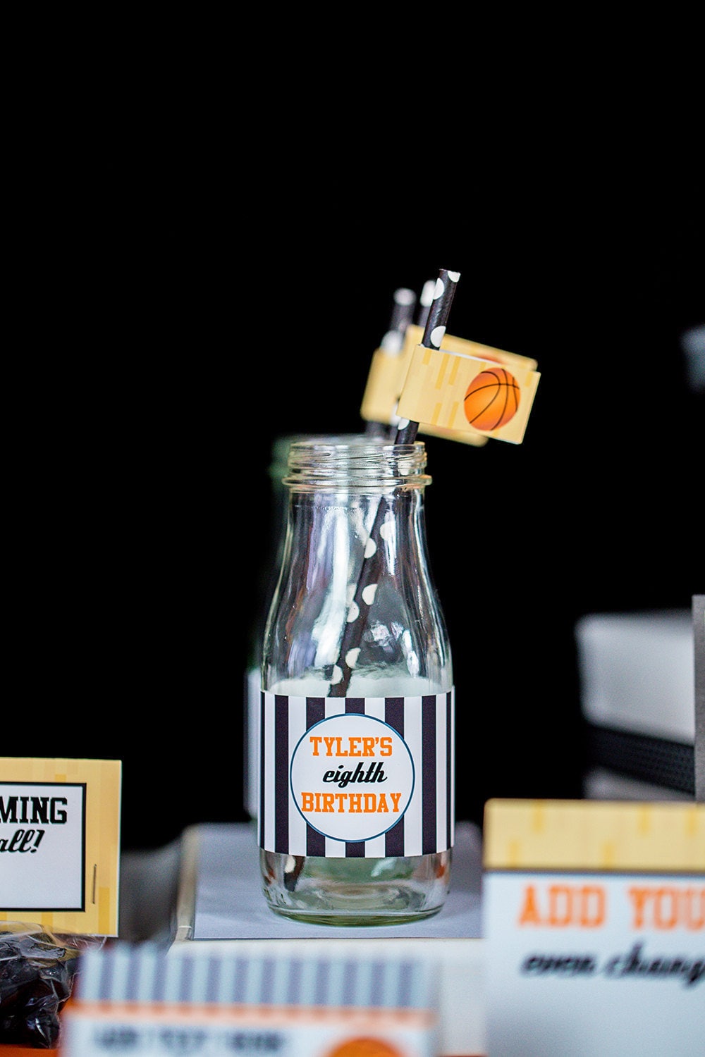Basketball Water Labels Printable Basketball Water Bottle | Etsy
