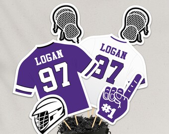 Purple Lacrosse Centerpieces: Lacrosse Banquet Decorations (digital file)