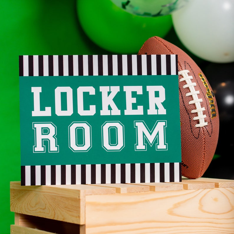 Football Party Signs Instant Download Football Birthday Party Signs Set of Football Signs Printable Football Signs by Printable Studio image 4