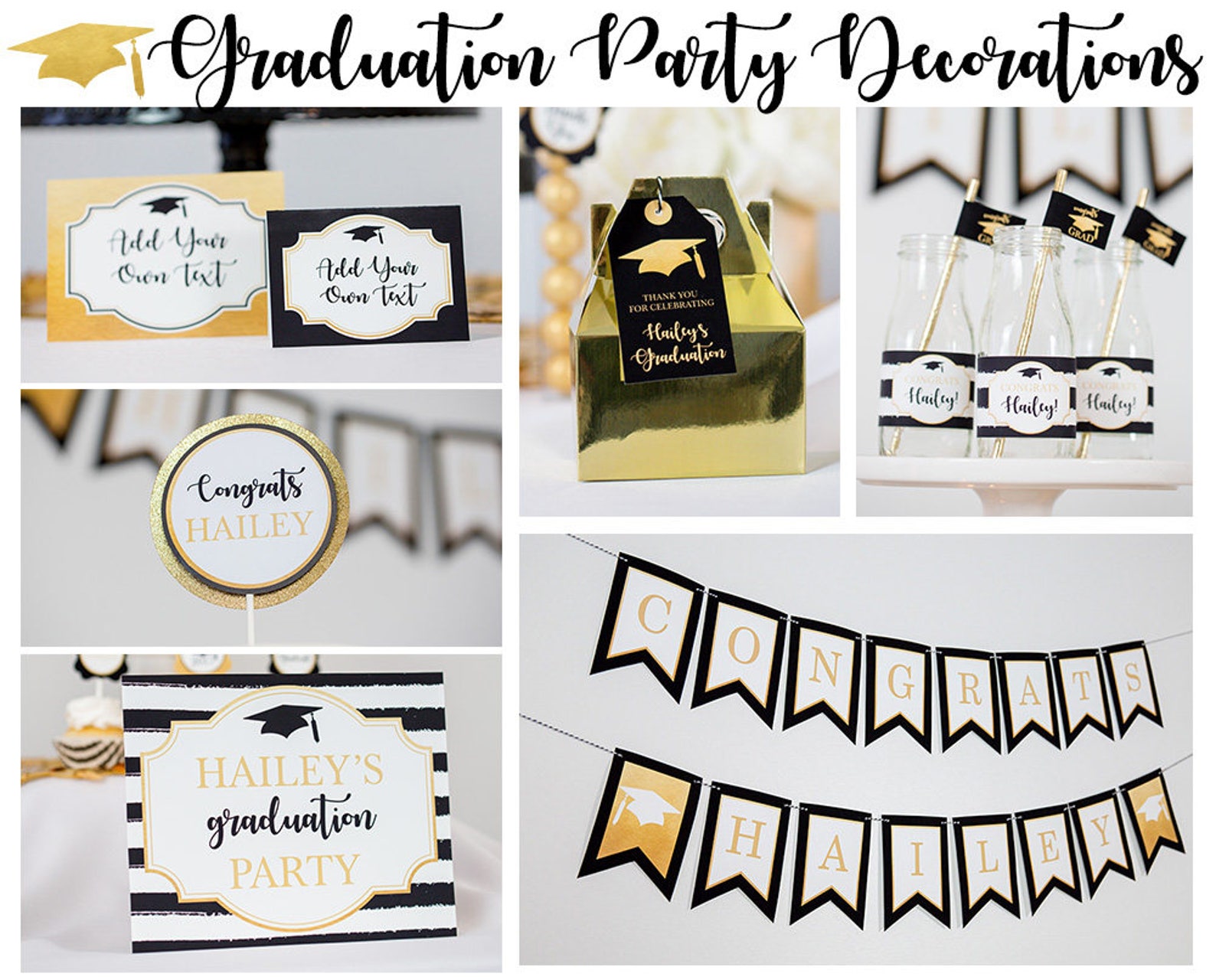 Graduation Party Decorations Printable Graduation Party - Etsy