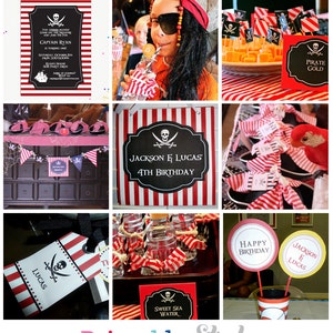 Pirate Party Decorations INSTANT DOWNLOAD Printable Pirate Birthday ...