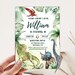 Editable Dinosaur Birthday Party Invitation Template, Dinosaur Birthday ...