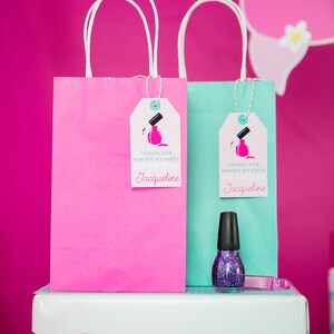 Spa Party Favor Tags Spa Birthday Party Favors Printable Spa Party ...