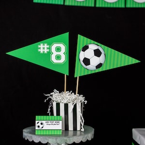 Tischdekoration - Fußball Tischdekoration - Instant Download Fußball Party Tischdekoration - Tischdekoration Flaggen bei Printable Studio