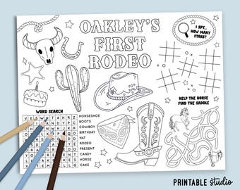 Cowboy Birthday Coloring Page, First Rodeo Coloring Page, Cowboy-first-birthday, Cowboy First Birthday Decorations, Cowboy Coloring Pages