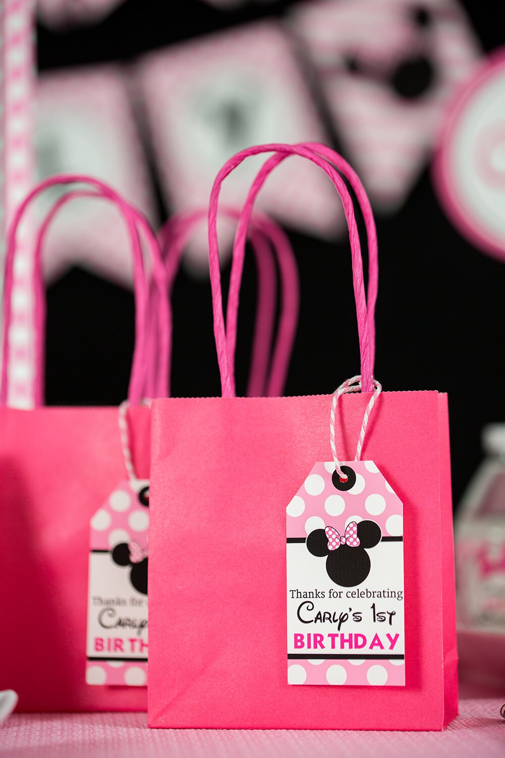 Minnie Mouse Favor Tags Printable Minnie Mouse Party Favor - Etsy