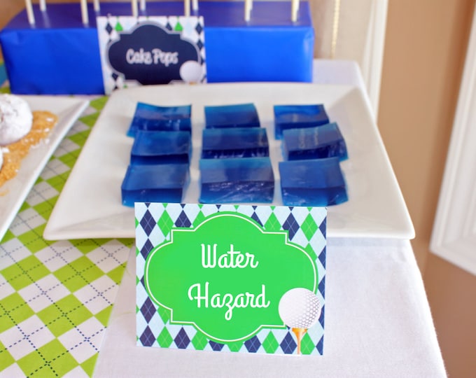 Golf Party Food Labels INSTANT DOWNLOAD Printable Buffet - Etsy