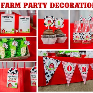Farm Party Decorations Instant Download Farmer Decorations Barnyard ...