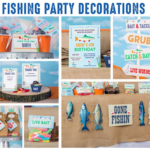 Fishing Birthday Decorations - Etsy