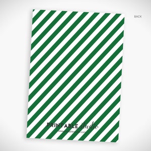 May include: Green and white striped card with the text "Printable Studio" and the website address "www.printable-studio.com".