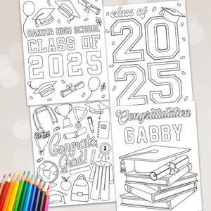 Coloriages modifiables pour l'obtention du diplôme, Coloriages pour la cérémonie de remise des diplômes, Coloriages pour la promotion 2025