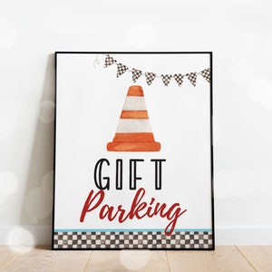 Gift Sign Racing Editable Racing Party Sign Bundle, Instant Download Racing Birthday ...